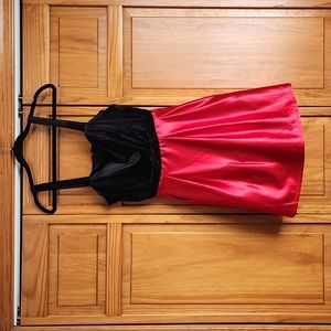 Red and Black Party Dress